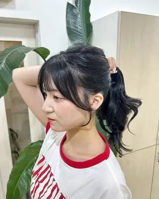 ロング カラー I'S.横浜所属・赤み消しカラー 🍀JUNKIのヘアスタイル