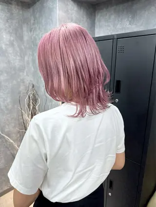 ミディアム カラー 【.ico】心斎橋 飛田ゆうきのヘアスタイル