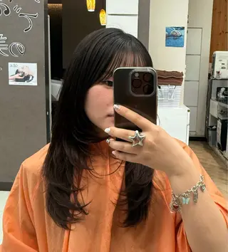 ロング 小芝/メンズパーマ /レイヤーカット✂️のヘアスタイル