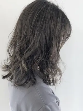 ミディアム カラー パーマ ヘアアレンジ メンズパーマの巨匠 鈴木純のヘアスタイル