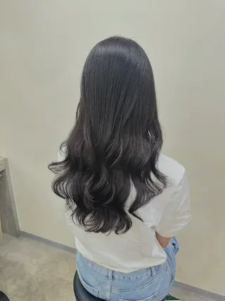 ロング カラー パーマ 韓国ヘア/韓国風 パーマ/kazueのヘアスタイル