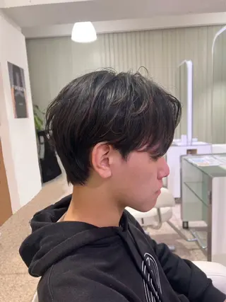 ショート カラー パーマ メンズ ROSSO hair &spa所属・ROSSO 大橋店 /大野　凜のヘアスタイル