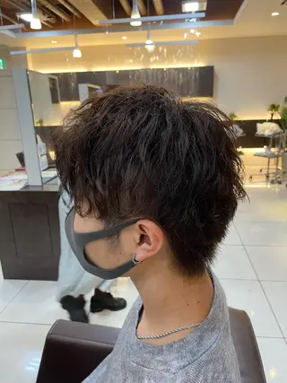 ショート パーマ メンズ 静岡/草薙パーマ メンズバレイヤージュのヘアスタイル