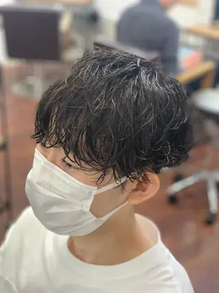 ショート パーマ メンズ クセを最大限に活かす メンズパーマ奈良大祐のヘアスタイル