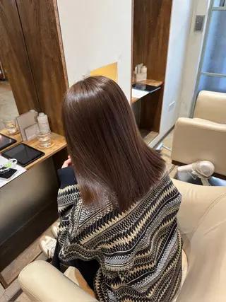 ミディアム カラー 中村 空のヘアスタイル