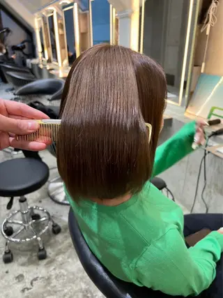 ミディアム パーマ Elissumeda所属・ブリーチ特化 梅田本多翔のヘアスタイル