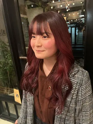 ロング カラー ブリーチカラー/ パーマ/Asukaのヘアスタイル