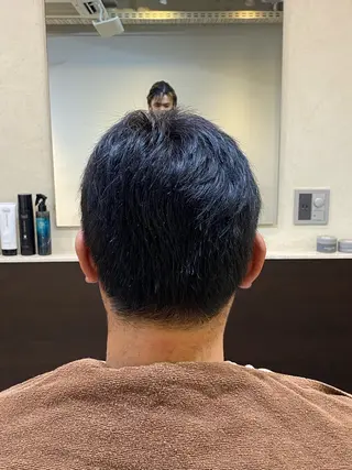 ミディアム メンズ 松岡 輝のヘアスタイル