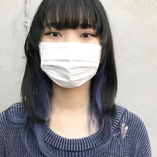 ミディアム カラー メンズ ✂︎ウルフ・ショート ✂︎MIKUNIのヘアスタイル