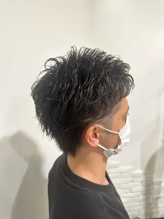 パーマ メンズ 齋藤 拓麻のヘアスタイル
