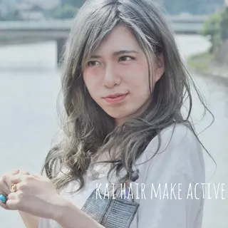 ロング カラー 坂東 秀幸のヘアスタイル