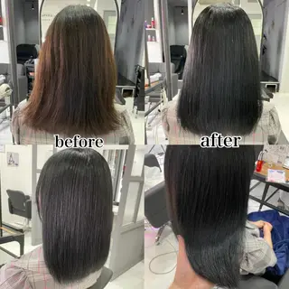 セミロング カラー 髪質改善縮毛矯正 kosuke_IJKのヘアスタイル