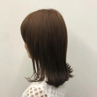 ミディアム カラー brisa所属・迎 凪紗のヘアスタイル