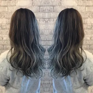 セミロング カラー EARTH 越谷店のヘアスタイル