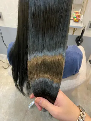 ロング カラー 縮毛矯正・髪質改善 人気No1🩶北島のヘアスタイル