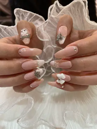 ネイル るか/透明感 カラー/アレンジのヘアスタイル