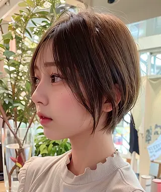 ショート leto所属・中村拓磨 ✨透明感、白髪ぼかしのヘアスタイル