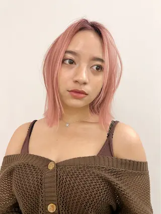 ミディアム カラー 似合わせカット🫧 /パーマRINAのヘアスタイル