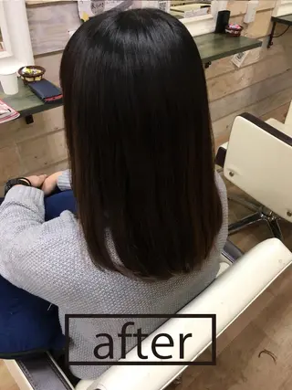 ミディアム anyhow academyのヘアスタイル