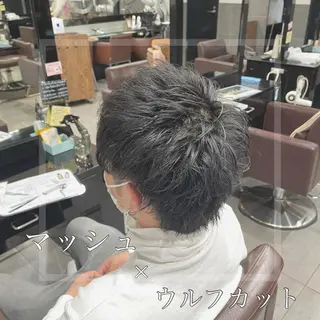 ショート カラー パーマ ヘアアレンジ メンズ 髪質改善/縮毛矯正 ボブ/Ryuseiのヘアスタイル