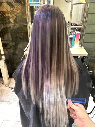 ロング カラー ‼️最新ハネエクステ 原宿のヘアスタイル