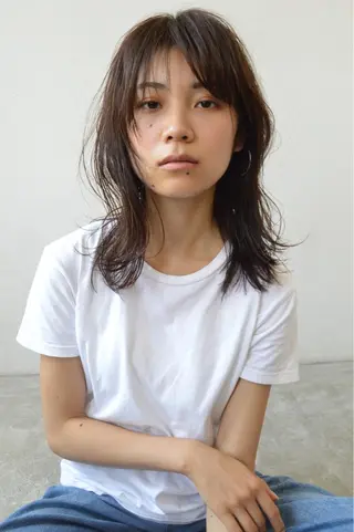 セミロング 【今だけブリーチ 限定価格💕】すみのヘアスタイル