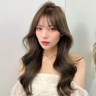 ロング 韓国ヘア🤍🇰🇷 ‪🫶🏻吉満のヘアスタイル