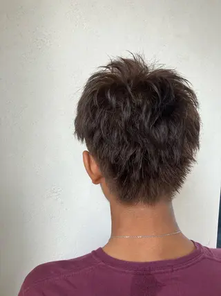 ショート カラー メンズ 清水 美香のヘアスタイル