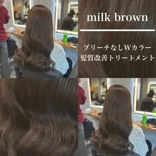 ロング カラー ヘアアレンジ 🫧ハイトーン🫧 ベージュ🫧徹哉のヘアスタイル
