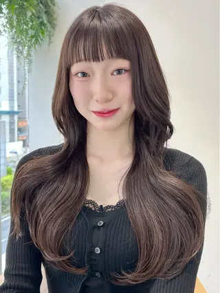 ロング 似合わせ前髪／ 小顔カット🎀そうのヘアスタイル
