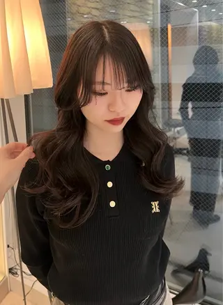 ロング hair make BEHIVE ichibancho AVEDA所属・渡邉  日向子 ・レイヤー、縮毛矯正のヘアスタイル