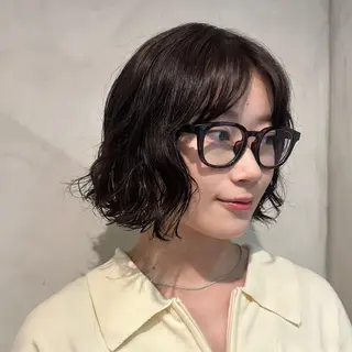 ショート パーマ Aust hair Stella新宿所属・Yuki☺︎パーマ レイヤーカットウルフのヘアスタイル