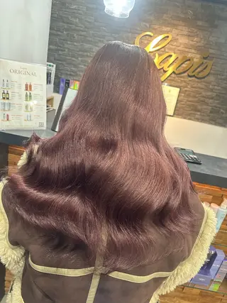セミロング 横浜Lapisあゆみ 艶髪/シールエクステのヘアスタイル