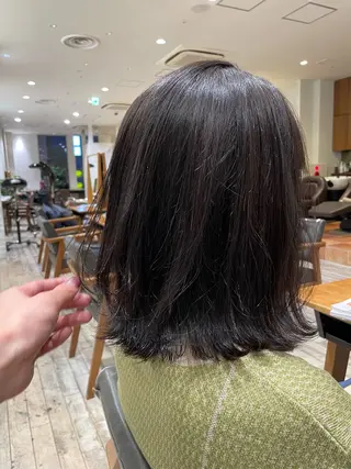セミロング カラー ren ボブロブ/ミディアムのヘアスタイル