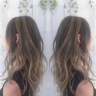 ロング カラー Ash 山田 勇太のヘアスタイル