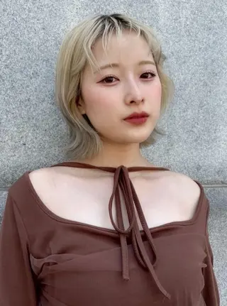 ミディアム 透明感カラー🫧 あいりのヘアスタイル
