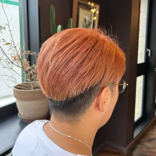 ショート カラー メンズ 梅木 李奈のヘアスタイル