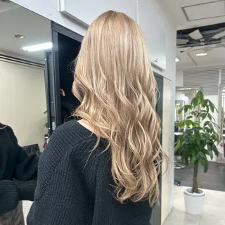 ロング ダブルカラー/韓国 ヘア/さわのあかねのヘアスタイル