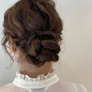 ロング カラー あやめ【顔まわり/レ イヤー/柔らかカラ】のヘアスタイル