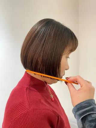 ショート ❤️ボブ/髪質改善 タッセルボブ/ユウキのヘアスタイル