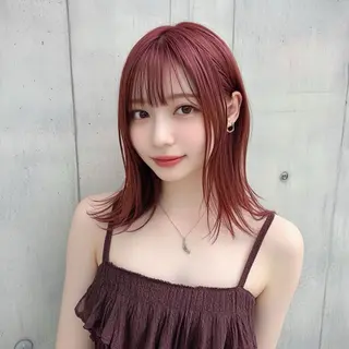 ミディアム mua 鳳のヘアスタイル