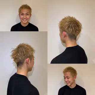 ショート カラー メンズ Leina /メンズ 特化/ヘッドスパのヘアスタイル