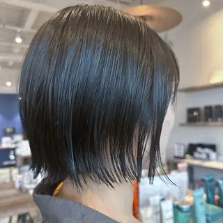 ショート カラー 透明感カラー/パーマ 🌀アオノのヘアスタイル