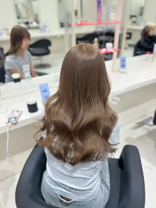 ロング カラー 🤍韓国大人っぽ ベージュMAI🤍のヘアスタイル