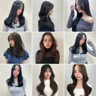 ロング カラー ヘアアレンジ 🤍layer🤍 リナのヘアスタイル