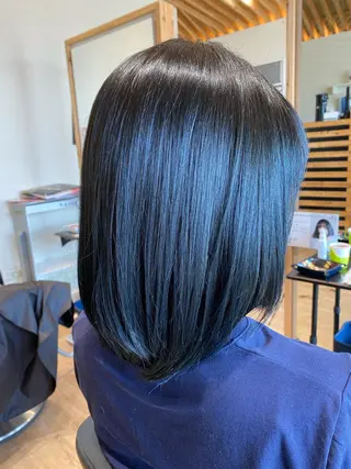 セミロング カラー 関口 友行のヘアスタイル
