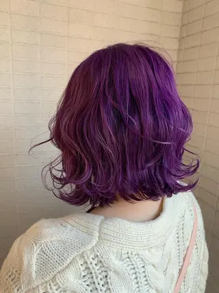 ミディアム カラー 髪質改善 頭身浴/ 中田のヘアスタイル