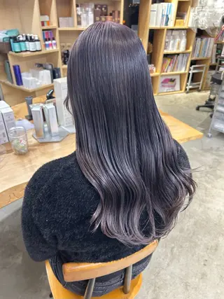 ロング カラー ｺｺﾛ⌇ ﾎﾞﾌﾞとﾊｲﾄ-ﾝのヘアスタイル