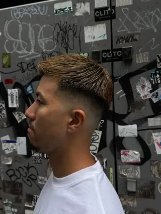 ショート メンズ HIRO GINZA barber shop 横浜店所属・ヒロ銀座　無料 フェード　細内のヘアスタイル