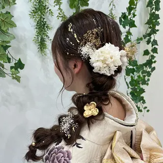 ロング ヘアアレンジ KISEI ふうかのヘアスタイル
